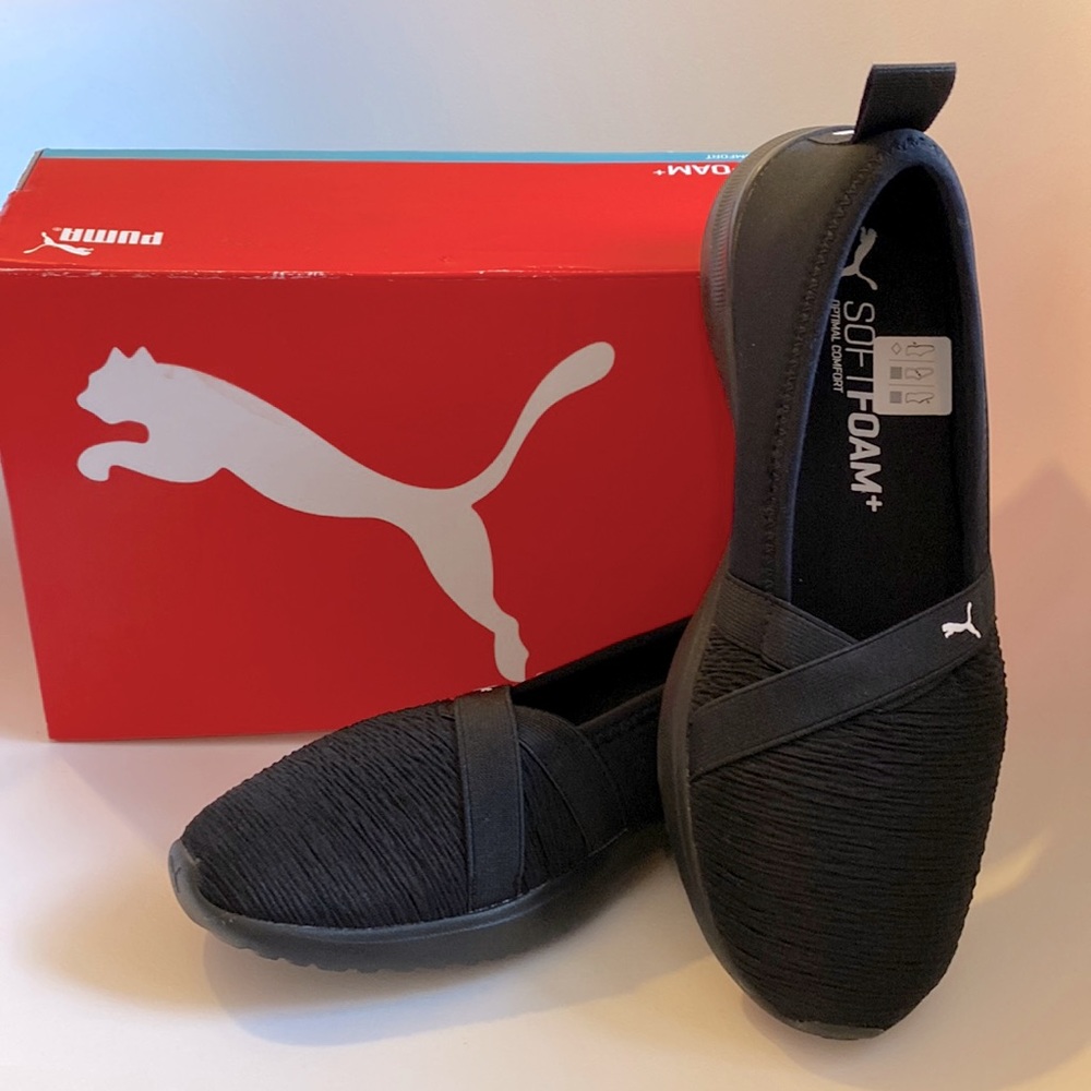 Puma Adelina size 7.5 black ballet flats